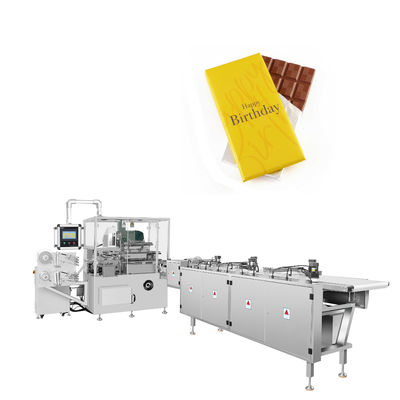 300 Stück/min Doppelschichtpapier-Faltverpackungsmaschine für Schokoladentabletten