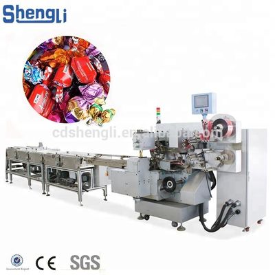 Mehrfunktionsverpackungsmaschine mit Doppeldrehteilen für die Mehrfunktionsverpackung von Bonbons